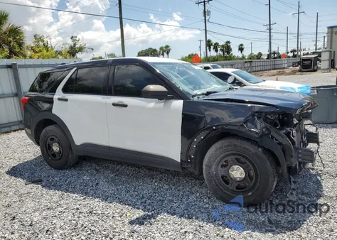 2021 Ford Explorer Police Interceptor из США, поврежденный, VIN 1FM5K8AB5MGA42753